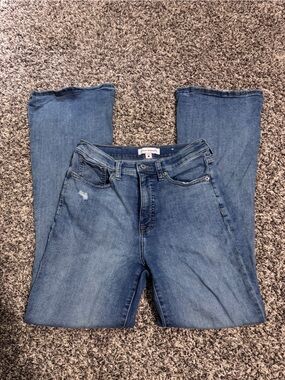 Lucky Brand Blue Distressed Flare Jeans